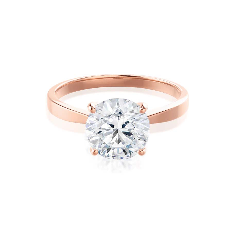 1.50 CT Round Shaped Moissanite Solitaire Style Engagement Ring