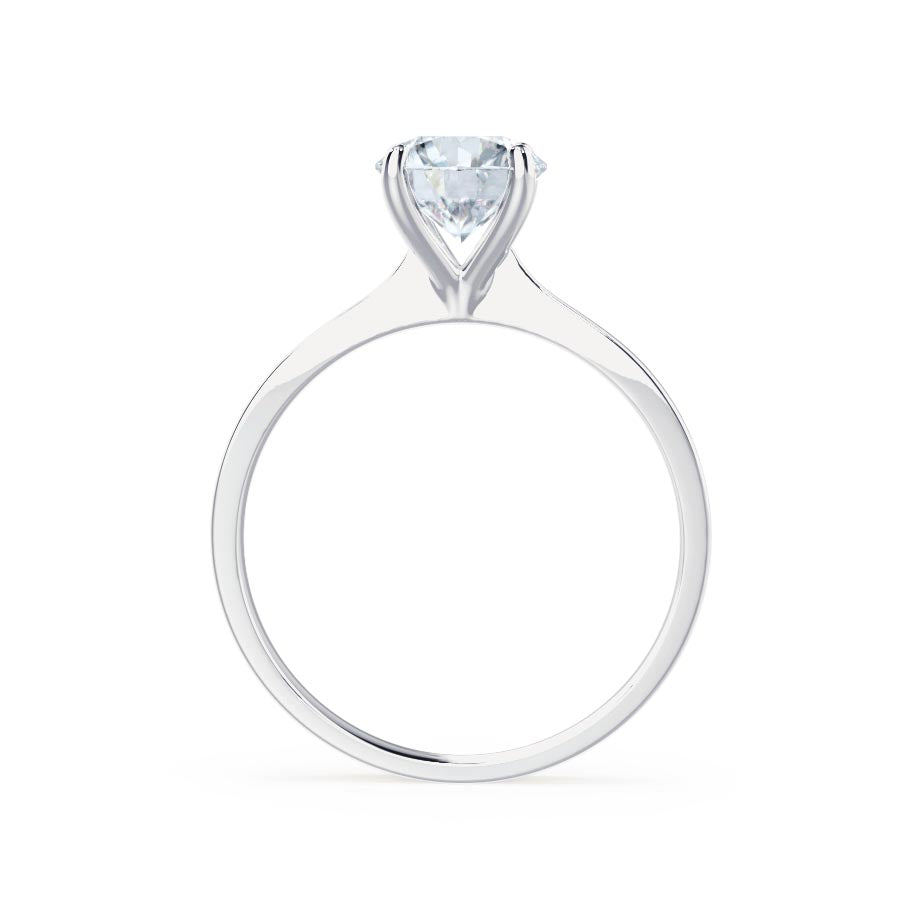 1.50 CT Round Shaped Moissanite Solitaire Style Engagement Ring