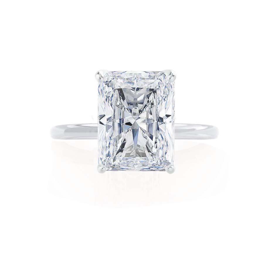 1.20 CT Radiant Shaped Moissanite Solitaire Engagement Ring