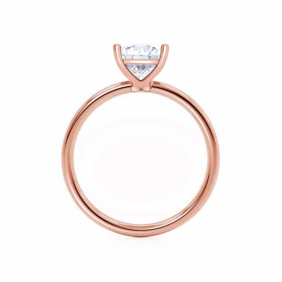 1.80 CT Asscher Shaped Moissanite Solitaire Style Engagement Ring