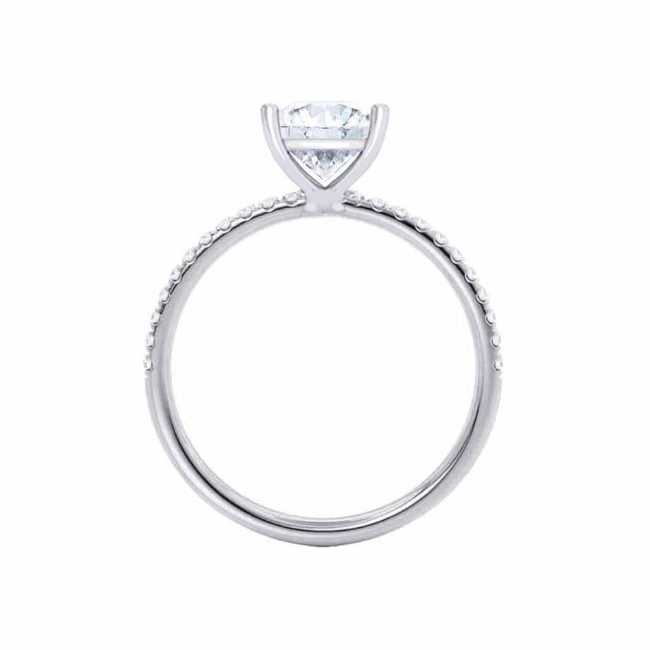 1.50 CT Princess Shaped Moissanite Solitaire Engagement Ring