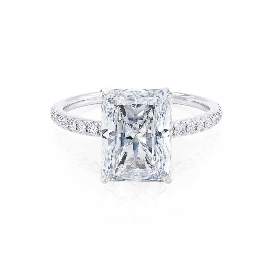 1.20 CT Radiant Shaped Moissanite Solitaire Engagement Ring