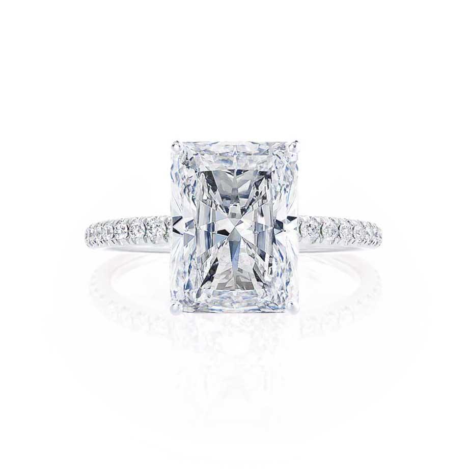 1.20 CT Radiant Shaped Moissanite Solitaire Engagement Ring