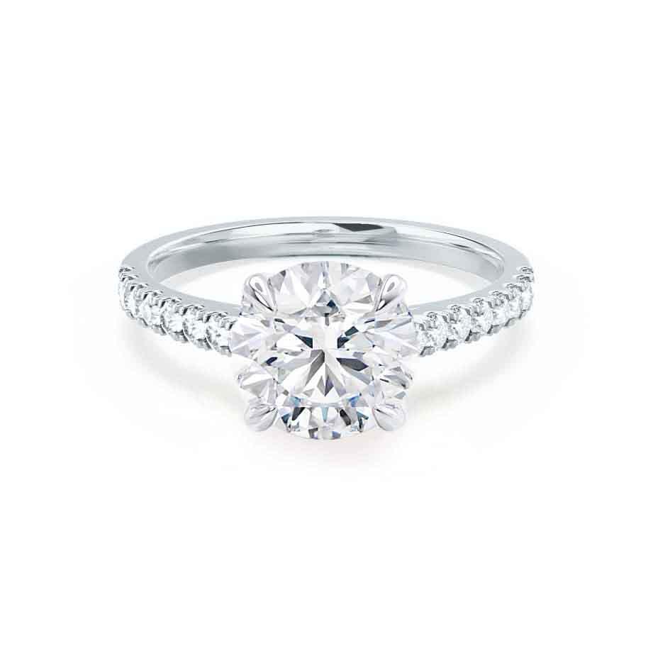 1.20 CT Round Shaped Moissanite Solitaire Engagement Ring