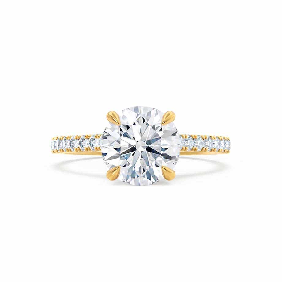 1.20 CT Round Shaped Moissanite Solitaire Engagement Ring