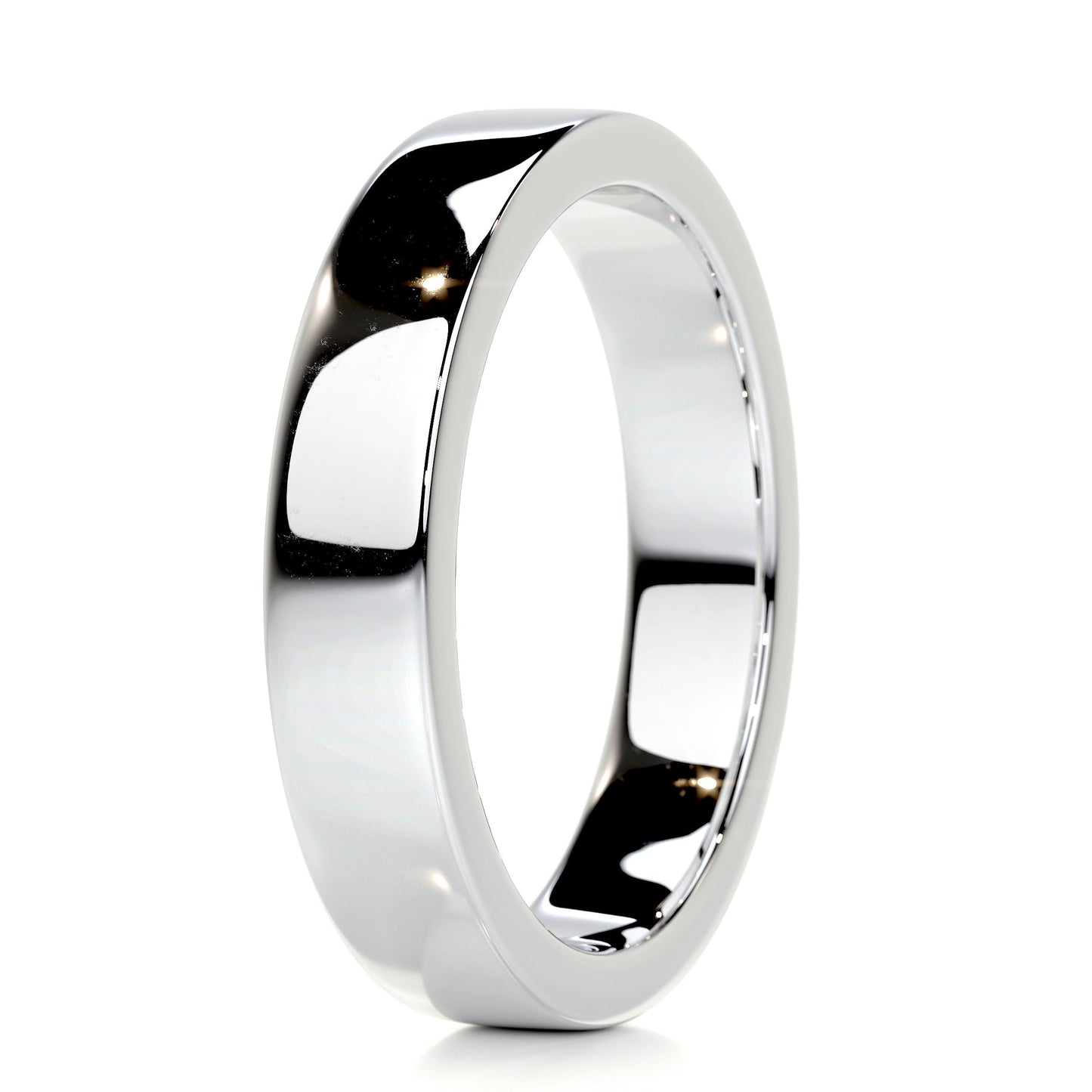 Polished Finish Yellow Gold Classic Men's Band