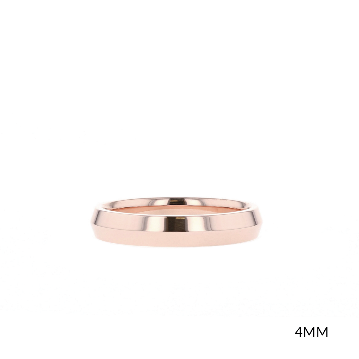 Polished Finish Yellow Gold Regular Men's Wedding Band