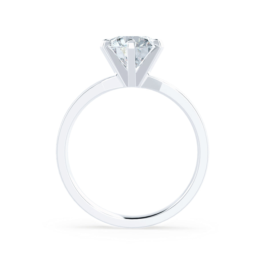 1.50 CT Round Shaped Moissanite Solitaire Engagement Ring